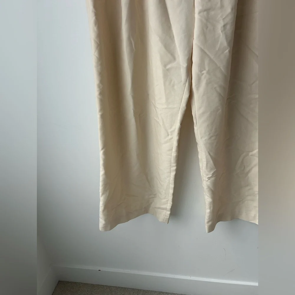 Mango high waist wide leg pleated pant - Picture 5 of 9